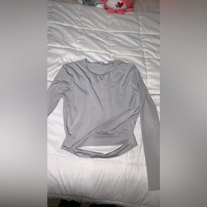 Open back workout shirt